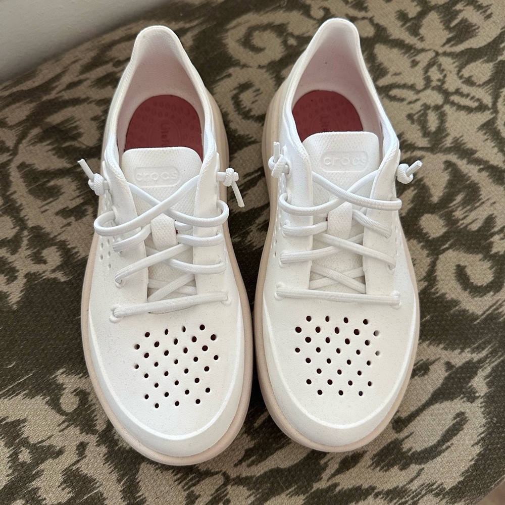 CROCS Women's White Casual Sneakers